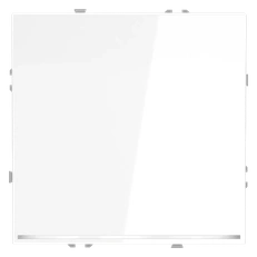 Изображение Проходной переключатель встраиваемый VOLTUM S70 одноклавишный с подсветкой 10А (белый глянцевый)